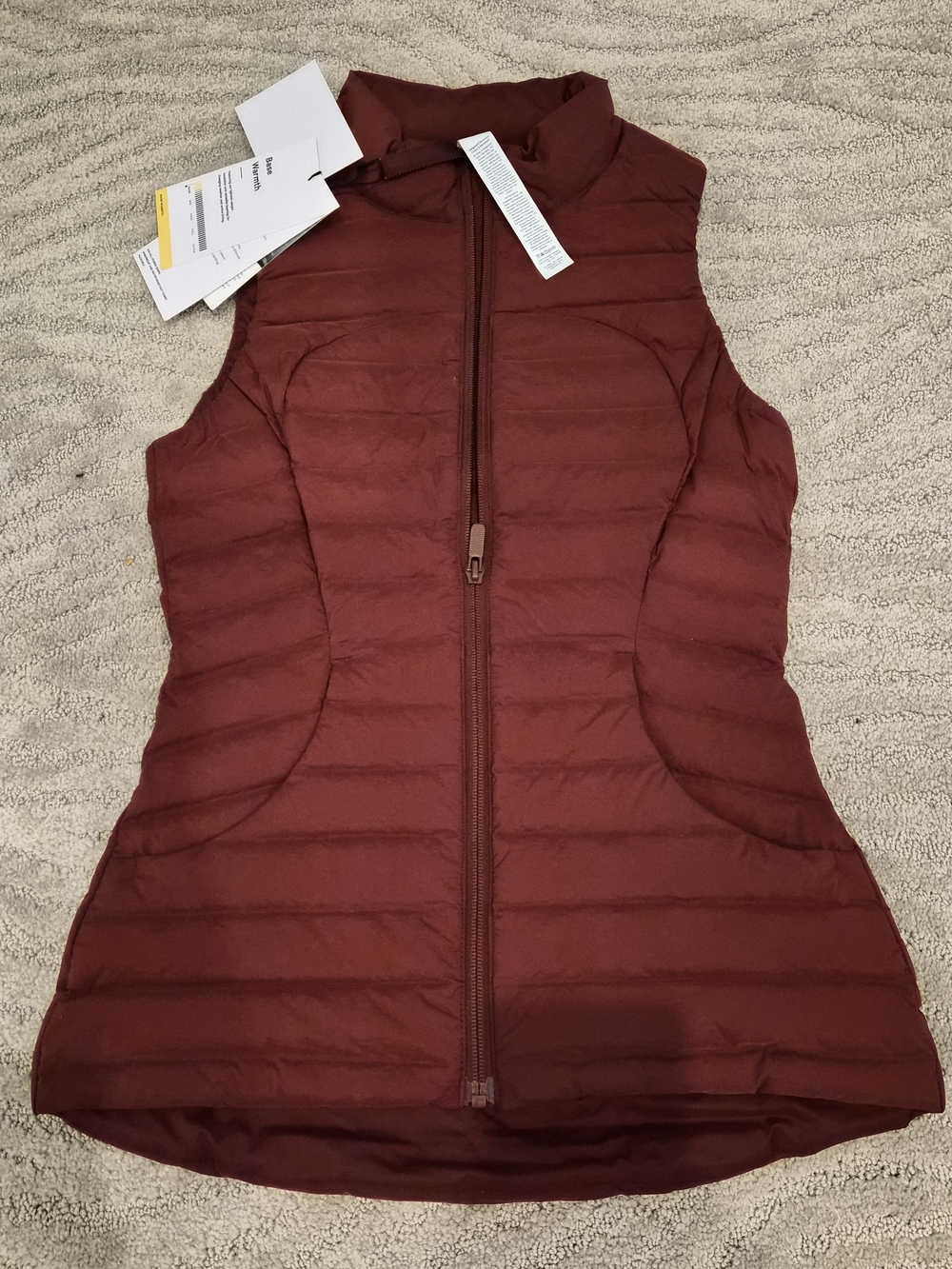 NWT- LuLuLemon Athletica Pack It Down Vest - Size 2 - Picture 3 of 6